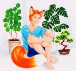 Fox in the winter garden by Sparrowlicious Fox in the winter garden by Sparrowlicious