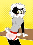 Agro's butt by RenTheHumanCat Agro's butt by RenTheHumanCat